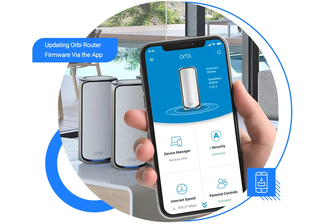 Updating Orbi Router Firmware Via the App